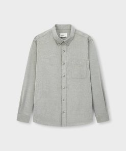 Áo Sơ Mi Nhung Cổ Đức Dài Tay Regular 3263