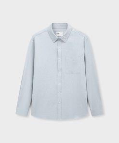 Áo Sơ Mi Kaki Cổ Đức Dài Tay Regular 3248