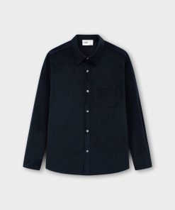 Áo Sơ Mi Khoác Nhung Cổ Đức Dài Tay Classic 3262