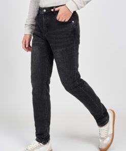 QUẦN JEAN SLIM FIT ĐEN NAM - CO GIÃN, LỊCH LÃM